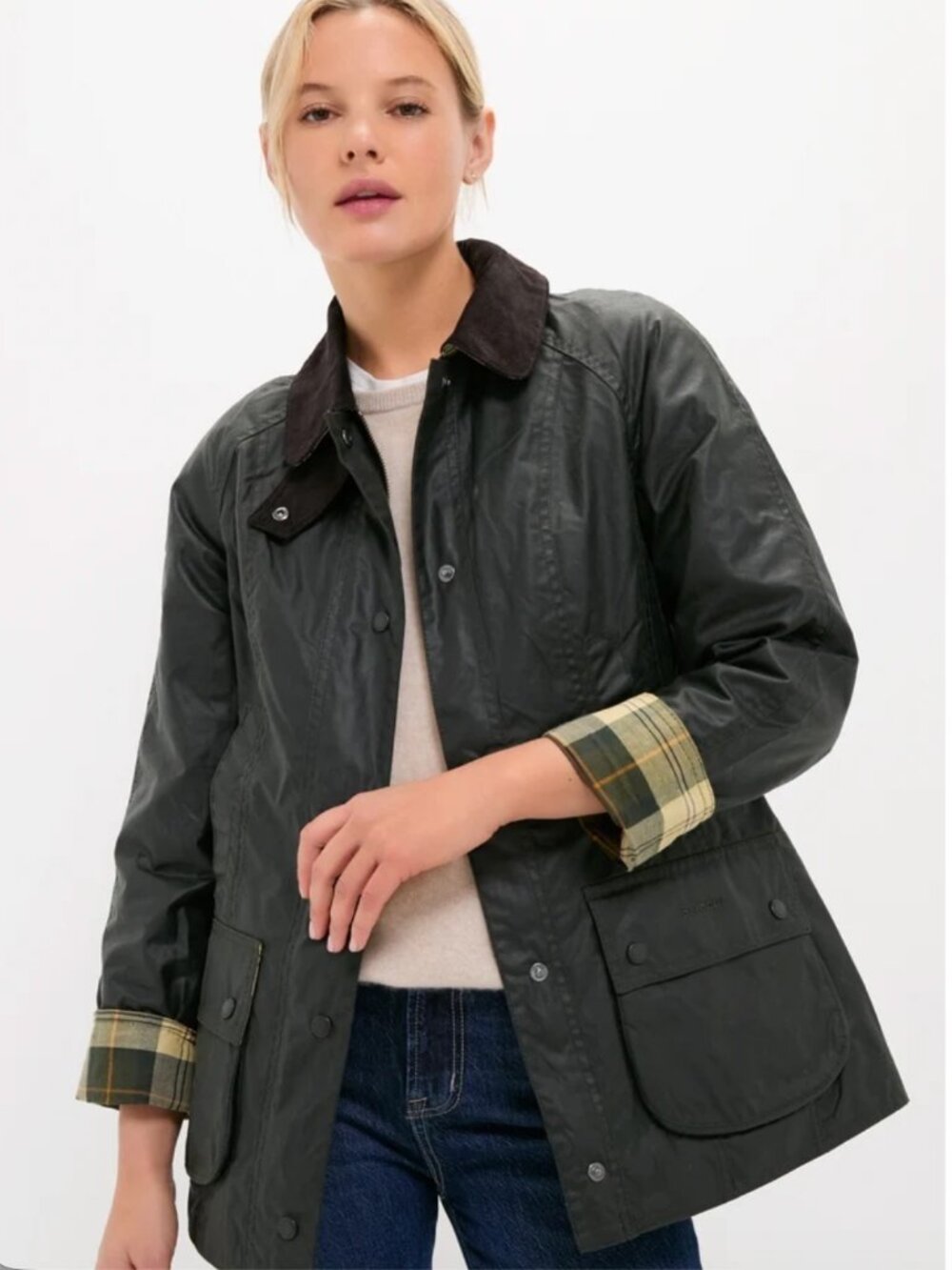 Barbour Plaid Lined Jacket